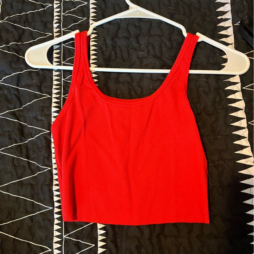 Wild Fable red crop tank XS